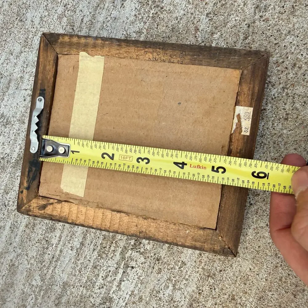 Vintage Gold Wood Ornate 4x5 Picture Photo Frame Hanging Wall Home Decor